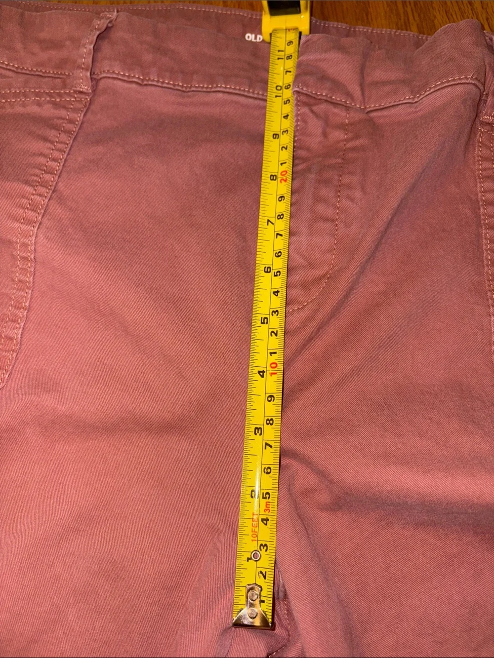 Old Navy Women's Cropped Straight Pants - Mauve Pink/Rust